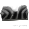6061 Perfil de aluminio de extrusión de disipador de calor de calor personalizado